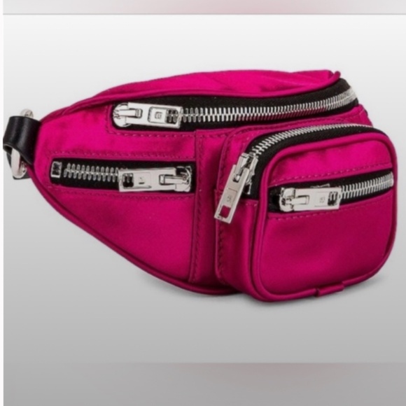 Alexander Wang Handbags - Alexander Wang *Barbie* Pink Satin Attica Mini Chain Crossbody Bag EUC!